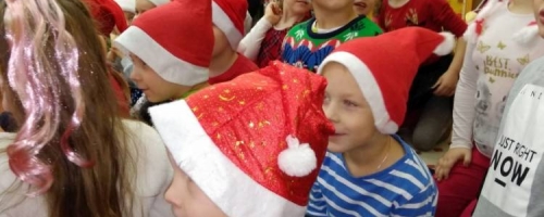 Mikołaj z wizytą u przedszkolaków.